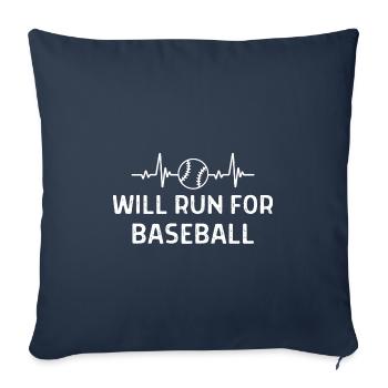 Baseball Spieler Baseball Sprüche Geschenk - Sofakissenbezug 45 x 45 cm - Navy - Vorne