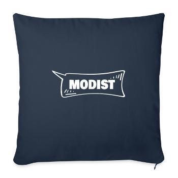Modiste de bulle de dialogue - Housse de coussin décorative 45 x 45 cm - bleu marine - Devant