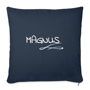 Vorname Magnus - Sofakissenbezug 45 x 45 cm - Navy - Vorne