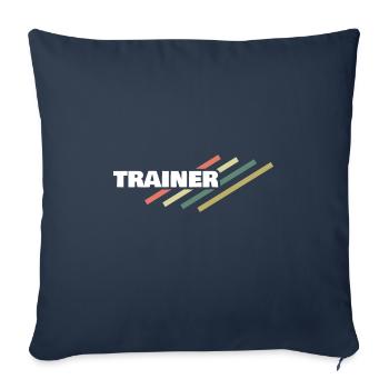 Workplace Trainer - Sofa pillowcase 17,3'' x 17,3'' (45 x 45 cm) - navy - Front