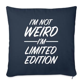 I'm not funny, I'm a unique piece - Sofa pillowcase 17,3'' x 17,3'' (45 x 45 cm) - navy - Front