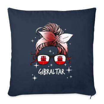 Gibraltar - Housse de coussin décorative 45 x 45 cm - bleu marine - Devant