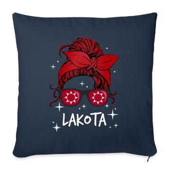 Lakota - Sofa pillowcase 17,3'' x 17,3'' (45 x 45 cm) - navy - Front