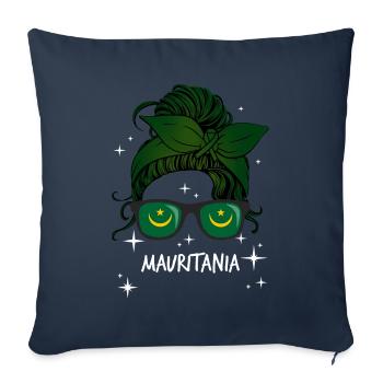 Mauritania - Sofa pillowcase 17,3'' x 17,3'' (45 x 45 cm) - navy - Front