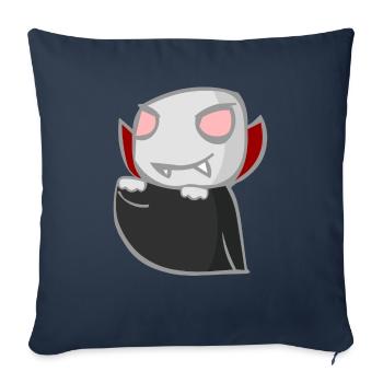 vampire - Sofa pillowcase 17,3'' x 17,3'' (45 x 45 cm) - navy - Front