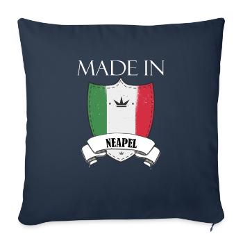Made in Naples - Housse de coussin décorative 45 x 45 cm - bleu marine - Devant