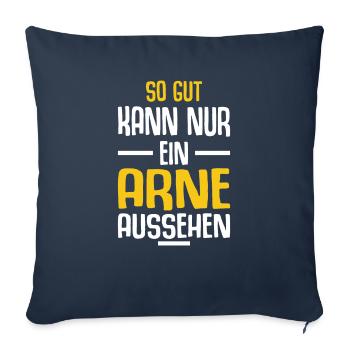 Arne Vorname Name Geburtstag - Sofakissenbezug 45 x 45 cm - Navy - Vorne