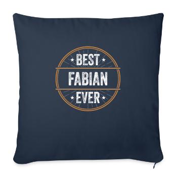 Best Fabian Ever Vorname Name Geschenk - Sofakissenbezug 45 x 45 cm - Navy - Vorne