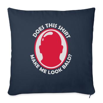 look soon citation de chemise - Housse de coussin décorative 45 x 45 cm - bleu marine - Devant
