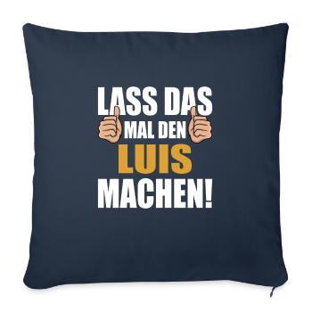 Let Luis do that - Sofa pillowcase 17,3'' x 17,3'' (45 x 45 cm) - navy - Front