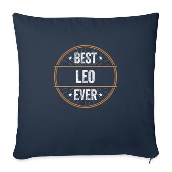 Best Leo Ever Vorname Name Geschenk - Sofakissenbezug 45 x 45 cm - Navy - Vorne