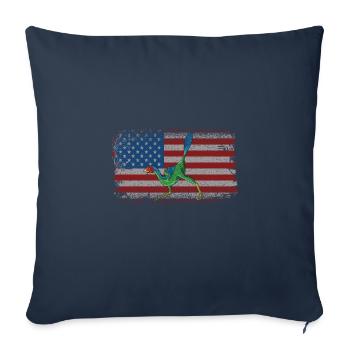 xxx Dinosaur Kids Dino Cadeau - Housse de coussin décorative 45 x 45 cm - bleu marine - Devant