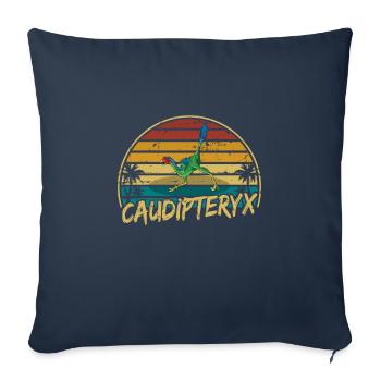 xxx Dinosaur Kids Dino Cadeau - Housse de coussin décorative 45 x 45 cm - bleu marine - Devant