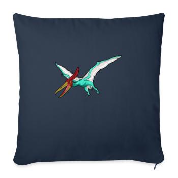 Pteranodon Dinosaur Children Dino Gift - Sofa pillowcase 17,3'' x 17,3'' (45 x 45 cm) - navy - Front