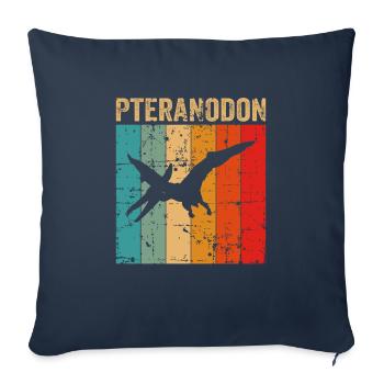 Pteranodon Dinosaur Children Dino Gift - Sofa pillowcase 17,3'' x 17,3'' (45 x 45 cm) - navy - Front