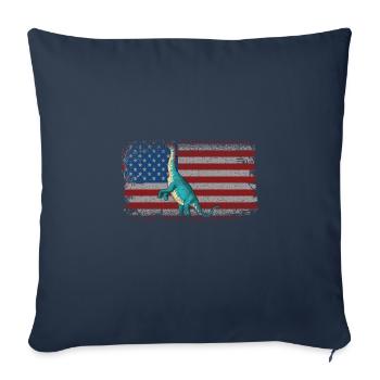 Jobaria Dinosaur Children Dino Gift - Sofa pillowcase 17,3'' x 17,3'' (45 x 45 cm) - navy - Front