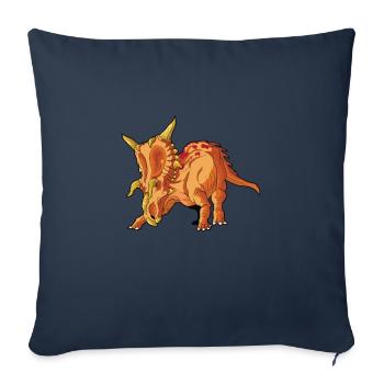 Xenoceratops Dinosaur Children Dino Gift - Sofa pillowcase 17,3'' x 17,3'' (45 x 45 cm) - navy - Front