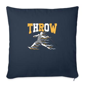 Javelin throw extensor athletics Javelin thrower - Sofa pillowcase 17,3'' x 17,3'' (45 x 45 cm) - navy - Front