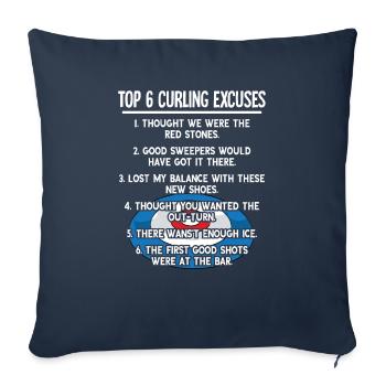 Attirer - Housse de coussin décorative 45 x 45 cm - bleu marine - Devant