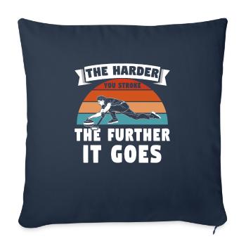 Attirer - Housse de coussin décorative 45 x 45 cm - bleu marine - Devant