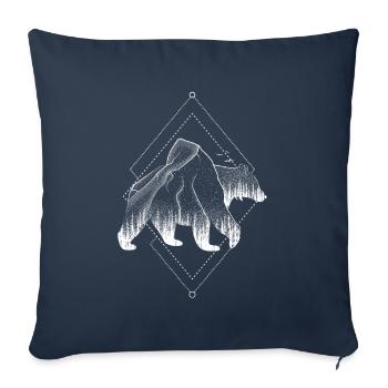 Bär Wald Natur - Geschenk - Sofakissenbezug 45 x 45 cm - Navy - Vorne