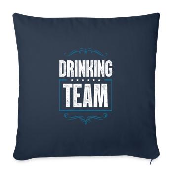 Drinking Crew - Sofa pillowcase 17,3'' x 17,3'' (45 x 45 cm) - navy - Front