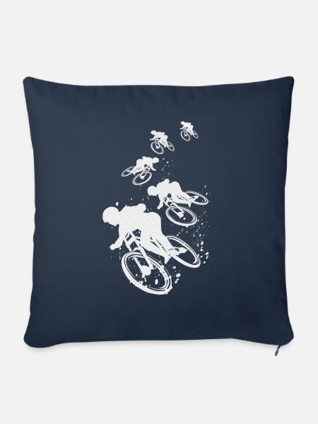 MTB mountainbike mountain bike downhill fahrrad - Sofakissenbezug 45 x 45 cm - Navy