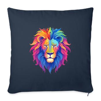 Bride Lion - Sofakissenbezug 45 x 45 cm - Navy - Vorne