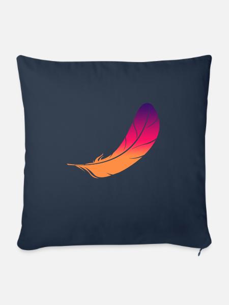 Feather Feeling #6 - Sofakissenbezug 45 x 45 cm - Navy