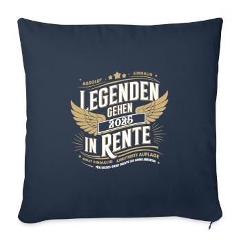 Legends to retire in 2025 - Sofa pillowcase 17,3'' x 17,3'' (45 x 45 cm) - navy - Front