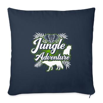 Safari Big Five - Sofa pillowcase 17,3'' x 17,3'' (45 x 45 cm) - navy - Front
