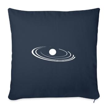 Planètes théoriques en orbite autour du Soleil - Housse de coussin décorative 45 x 45 cm - bleu marine - Devant