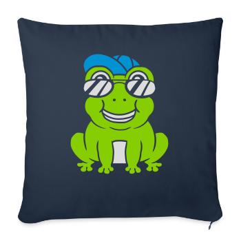 Lunettes de soleil Cap Frog Boy - Housse de coussin décorative 45 x 45 cm - bleu marine - Devant