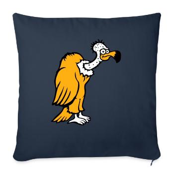 Vulture Scavenger Bird Funny Vultures Vulture Vulture Fun - Sofa pillowcase 17,3'' x 17,3'' (45 x 45 cm) - navy - Front