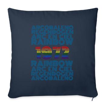 1972 - Sofa pillowcase 17,3'' x 17,3'' (45 x 45 cm) - navy - Front