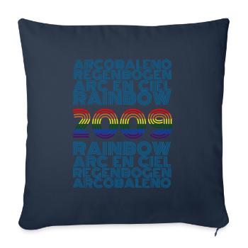Rainbow 2009 - Sofa pillowcase 17,3'' x 17,3'' (45 x 45 cm) - navy - Front