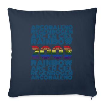 Rainbow 2003 - Sofa pillowcase 17,3'' x 17,3'' (45 x 45 cm) - navy - Front