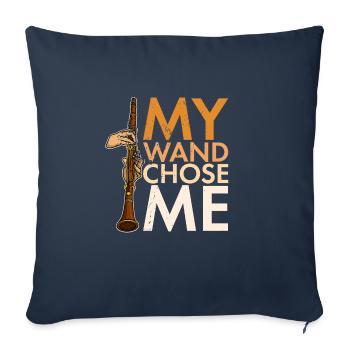Clarinet Instrument Clarinetist Musicians - Sofakissenbezug 45 x 45 cm - Navy - Vorne