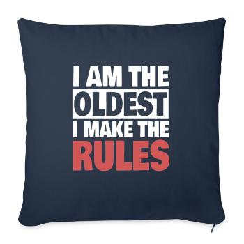 Funny Oldest Sibling Makes The Rules - Sofakissenbezug 45 x 45 cm - Navy - Vorne
