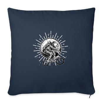 Astronaut auf BMX - Sofakissenbezug 45 x 45 cm - Navy - Vorne