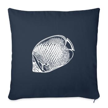 Vintage Angelfish - Sofa pillowcase 17,3'' x 17,3'' (45 x 45 cm) - navy - Front