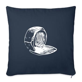Screw nut vertically melted - Sofa pillowcase 17,3'' x 17,3'' (45 x 45 cm) - navy - Front