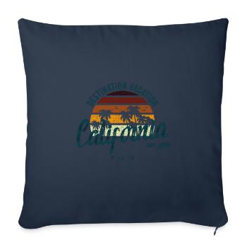 Urlaubsziel Kalifornien - Sofakissenbezug 45 x 45 cm - Navy - Vorne