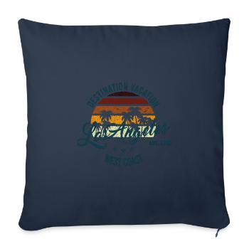 Urlaubsziel Los Angeles - Sofakissenbezug 45 x 45 cm - Navy - Vorne