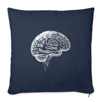 Medical Anatomical Brain Nerve Tissue - Sofa pillowcase 17,3'' x 17,3'' (45 x 45 cm) - navy - Front