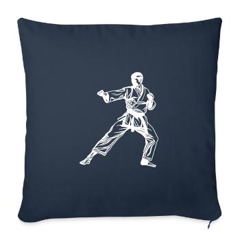 Karate Tattoo Asia Fight Style Fighter - Sofa pillowcase 17,3'' x 17,3'' (45 x 45 cm) - navy - Front