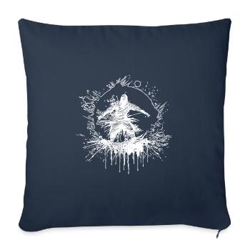 Secret Master Pose Magical Martial Arts Circle - Sofa pillowcase 17,3'' x 17,3'' (45 x 45 cm) - navy - Front