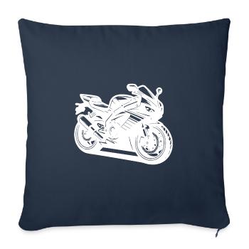 Motor Race, Extreme, Racing, Motorsport - Sofa pillowcase 17,3'' x 17,3'' (45 x 45 cm) - navy - Front