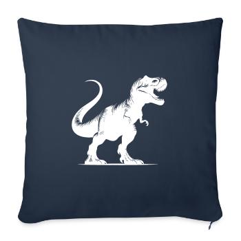 Massive T-Rex Dinosaur - Tyrannosaurus Dino - Sofa pillowcase 17,3'' x 17,3'' (45 x 45 cm) - navy - Front