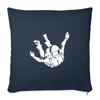 Flight Phase Jump Training Parachute Jump Flight - Sofa pillowcase 17,3'' x 17,3'' (45 x 45 cm) - navy - Front